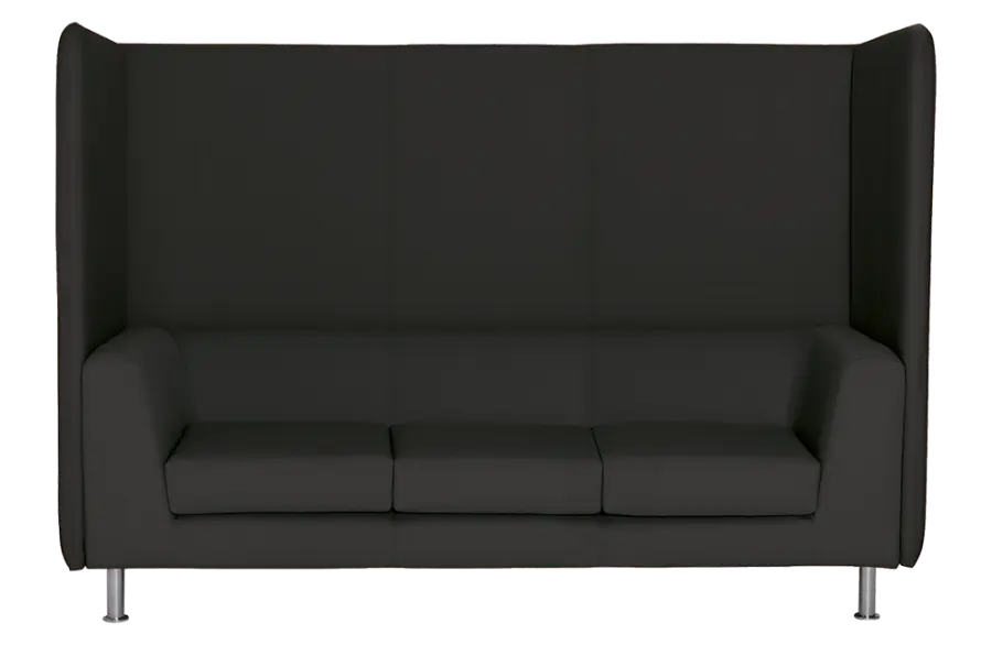 ND 103 AKU trojkřeslo čalouněné, koženka BLOOM B 08 černá